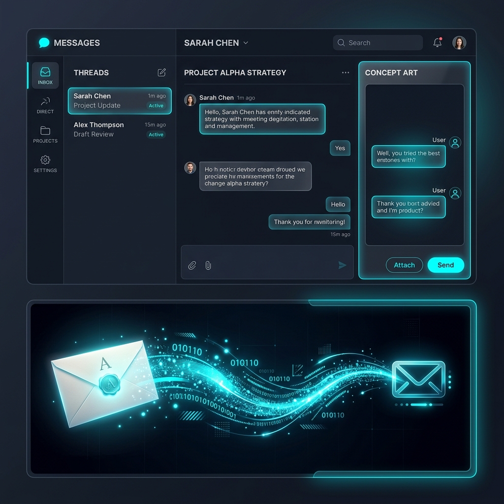 MSG email viewer showing message content